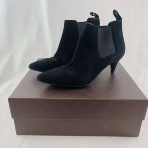 Gucci Black Suede Chelsea Boots